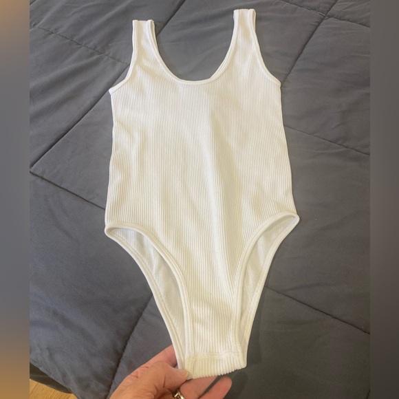 ZARA leotard/ bodysuit white size xsmall EUC - Picture 5 of 10